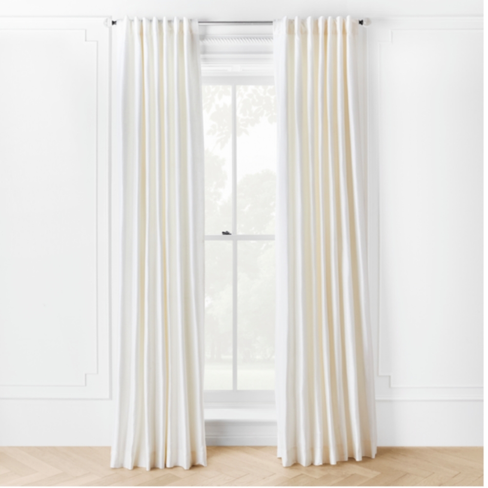 Z Galleries Ivory Rod Pocket Back Set of 2 Panels, 54" x 108"